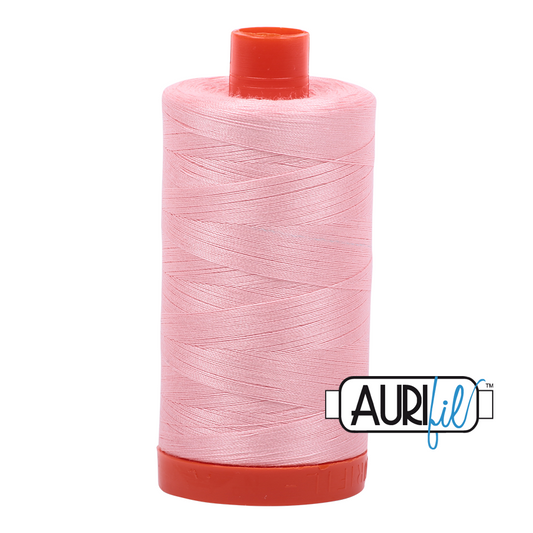 50wt Aurifil Blush 100% Cotton Mako Thread #MK50-2415