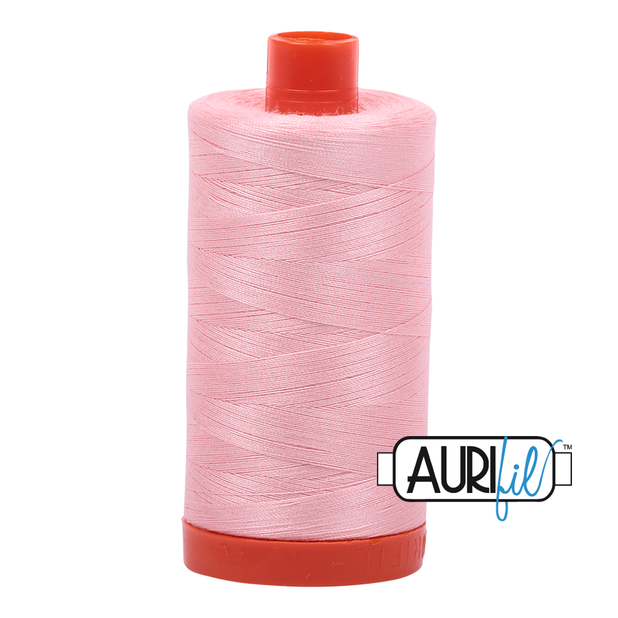 50wt Aurifil Blush 100% Cotton Mako Thread #MK50-2415