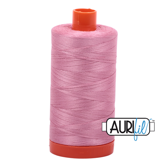 50wt Aurifil Antique Rose 100% Cotton Mako Thread #MK50-2430