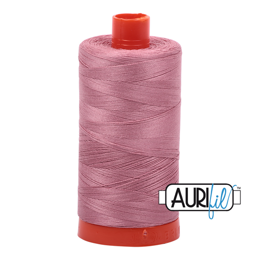 50wt Aurifil Victorian Rose 100% Cotton Mako Thread #MK50-2445