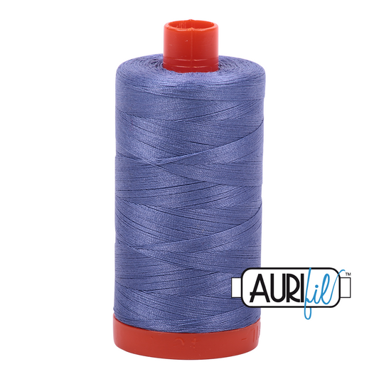 50wt Aurifil Dusty Blue Violet 100% Cotton Mako Thread #MK50-2525