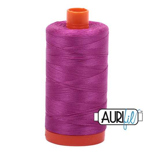 50wt Aurifil Magenta 100% Cotton Mako Thread #MK50-2535