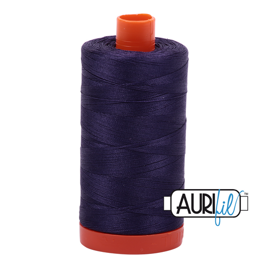 50wt Aurifil Dark Dusty Grape 100% Cotton Mako Thread #MK50-2581