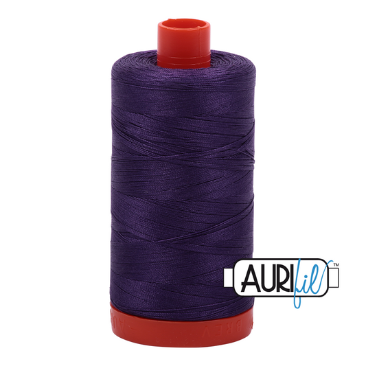50wt Aurifil Dark Violet 100% Cotton Mako Thread #MK50-2582