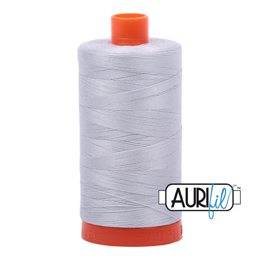 50wt Aurifil Dove 100% Cotton Mako Thread #MK50-2600