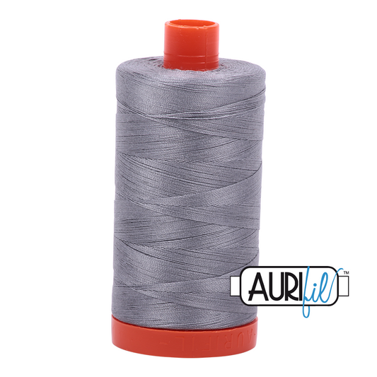 50wt Aurifil Grey 100% Cotton Mako Thread #MK50-2605