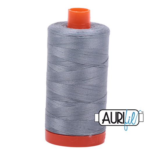 50wt Aurifil Light Blue Grey 100% Cotton Mako Thread #MK50-2610