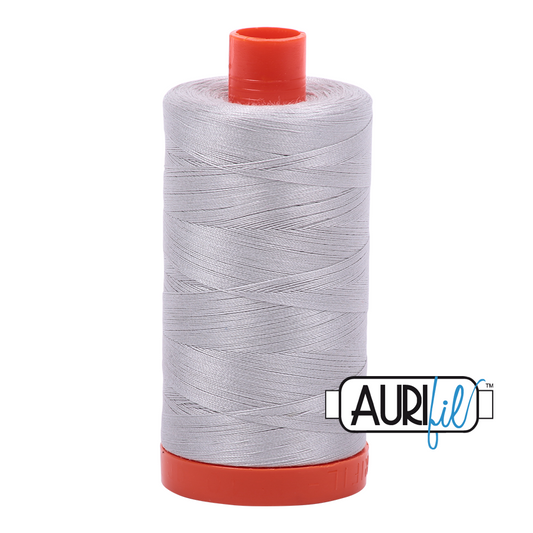 50wt Aurifil Aluminium 100% Cotton Mako Thread #MK50-2615