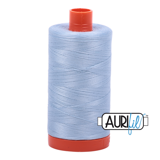 50wt Aurifil Light Robin's Egg 100% Cotton Mako Thread #MK50-2710