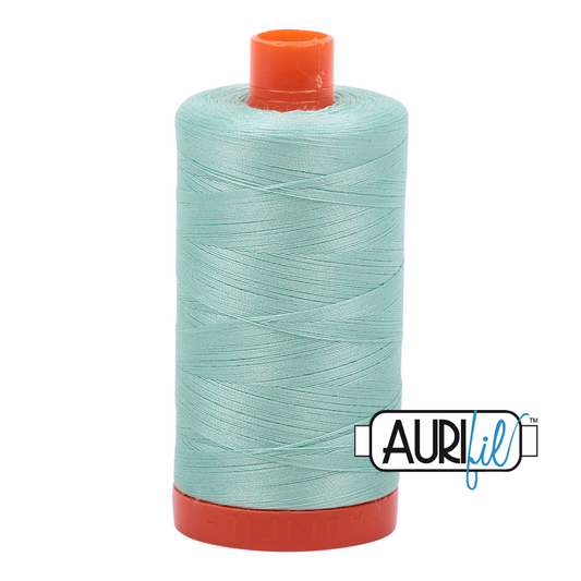50wt Aurifil Mint 100% Cotton Mako Thread #MK50-2830