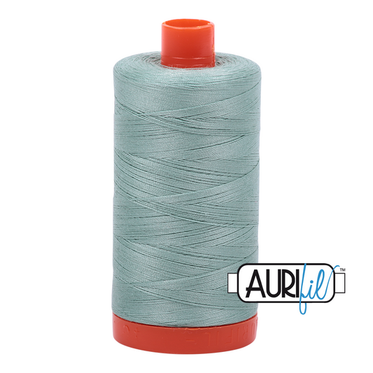 50wt Aurifil Light Juniper 100% Cotton Mako Thread #MK50-2845