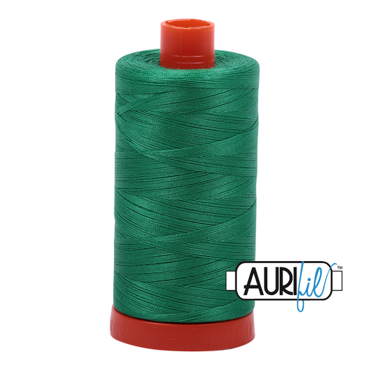 50wt Aurifil Emerald 100% Cotton Mako Thread #MK50-2865