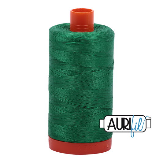 50wt Aurifil Green 100% Cotton Mako Thread #MK50-2870