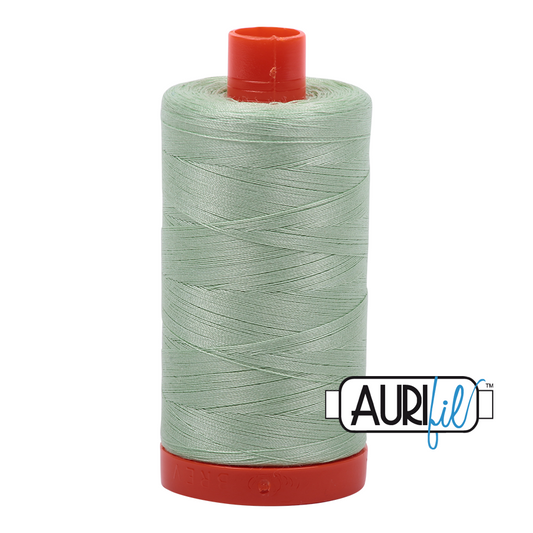50wt Aurifil Pale Green 100% Cotton Mako Thread #MK50-2880
