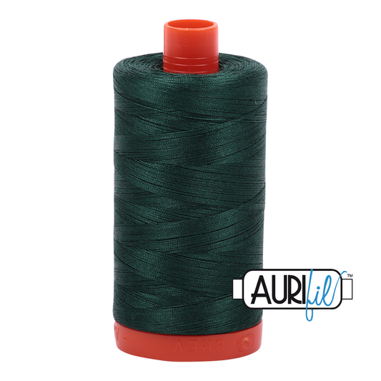 50wt Aurifil Medium Spruce 100% Cotton Mako Thread #MK50-2885