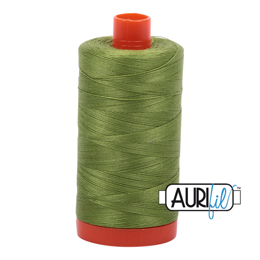 50wt Aurifil Fern Green 100% Cotton Mako Thread #MK50-2888