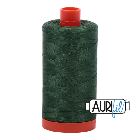 50wt Aurifil Pine 100% Cotton Mako Thread #MK50-2892