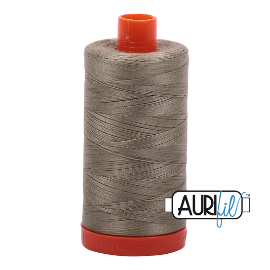 50wt Aurifil Light Khaki Green 100% Cotton Mako Thread #MK50-2900