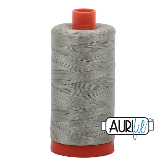 50wt Aurifil Light Laurel Green 100% Cotton Mako Thread #MK50-2902