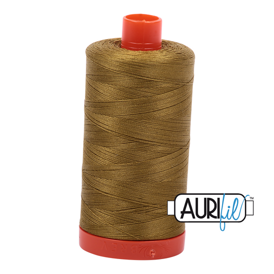 50wt Aurifil Medium Olive 100% Cotton Mako Thread #MK50-2910
