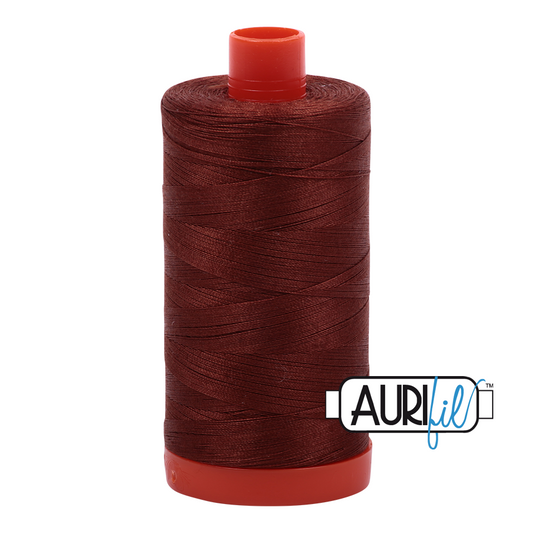 50wt Aurifil Copper Brown 100% Cotton Mako Thread #MK50-4012