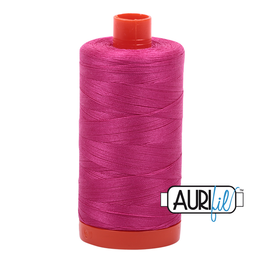 50wt Aurifil Fuchsia 100% Cotton Mako Thread #MK50-4020