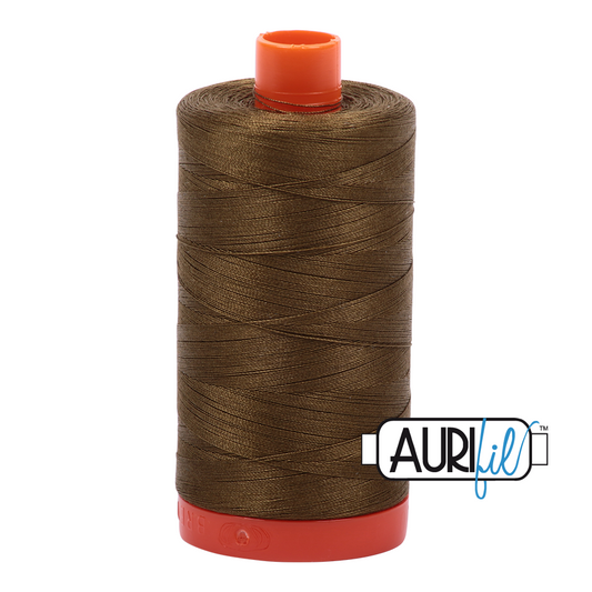 50wt Aurifil Dark Olive 100% Cotton Mako Thread #MK50-4173