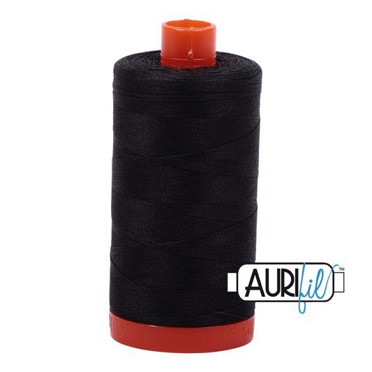 50wt Aurifil Very Dark Grey 100% Cotton Mako Thread #MK50-4241