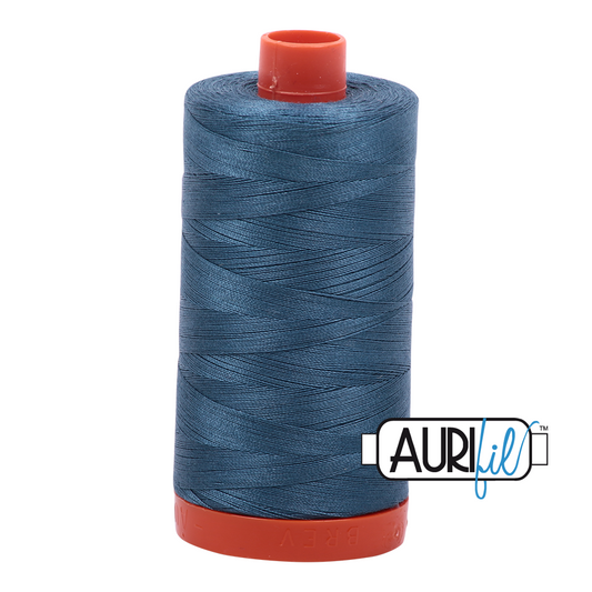 50wt Aurifil Smoke Blue 100% Cotton Mako Thread #MK50-4644