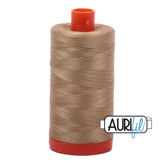 50wt Aurifil Blond Beige 100% Cotton Mako Thread #MK50-5010