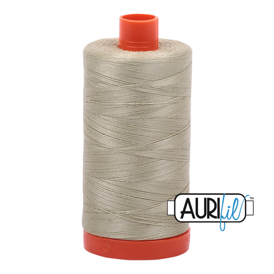 50wt Aurifil Light Military Green 100% Cotton Mako Thread #MK50-5020