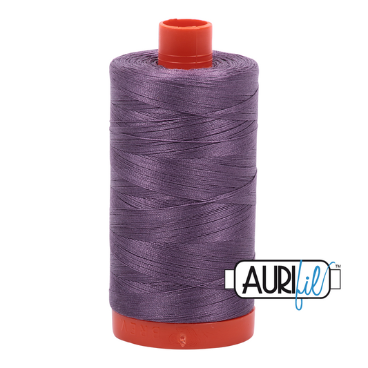 50wt Aurifil Plumtastic 100% Cotton Mako Thread #MK50-6735