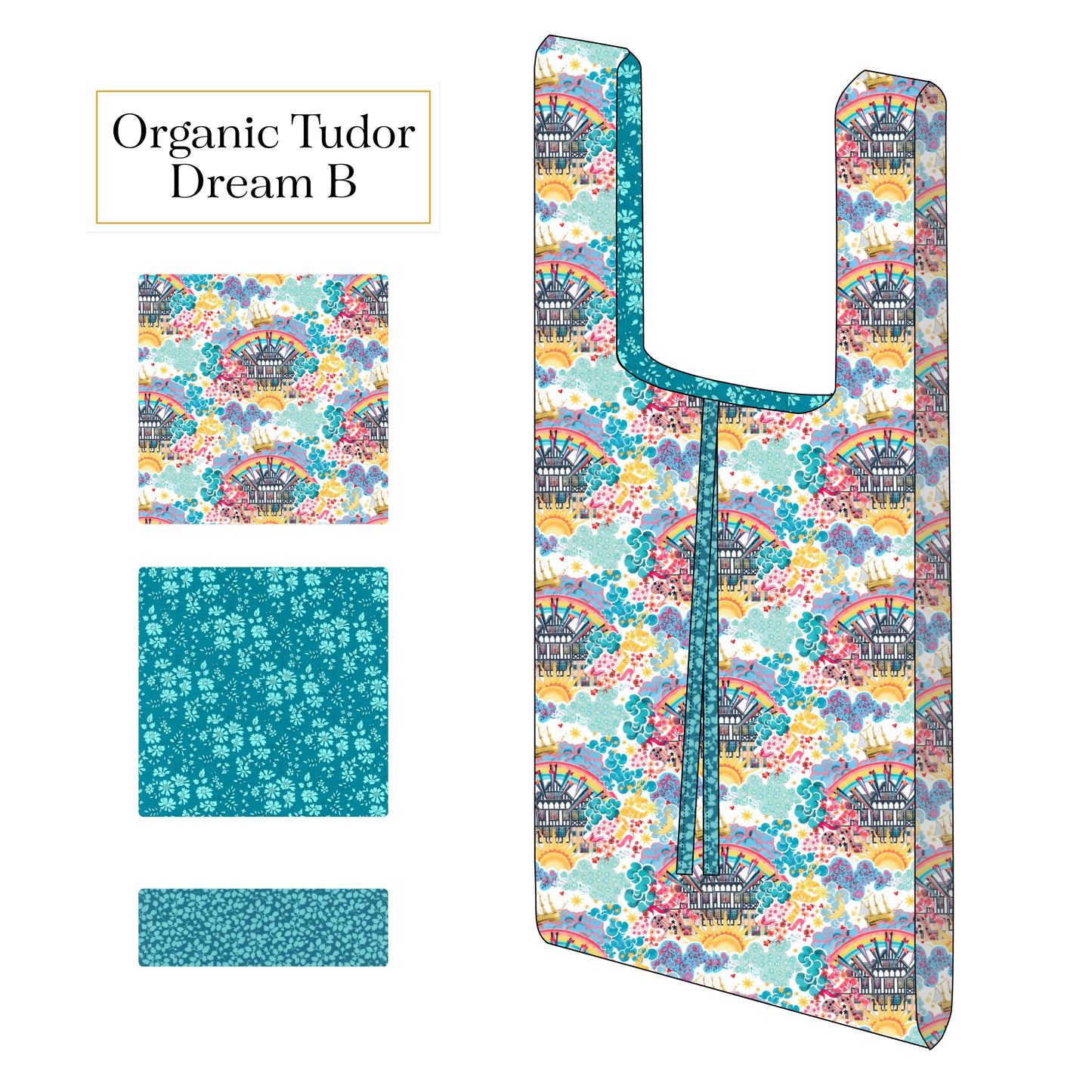 The Market Bag - Organic Tudor Dream (B)