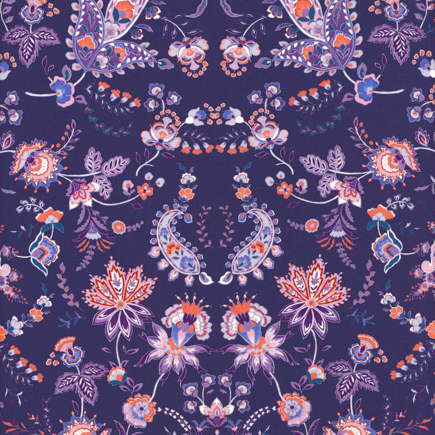 Organic Mirrored Paisley (A) Last Quarter Yard