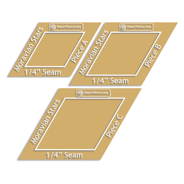 Moravian Star Acrylic Templates - 3 Piece