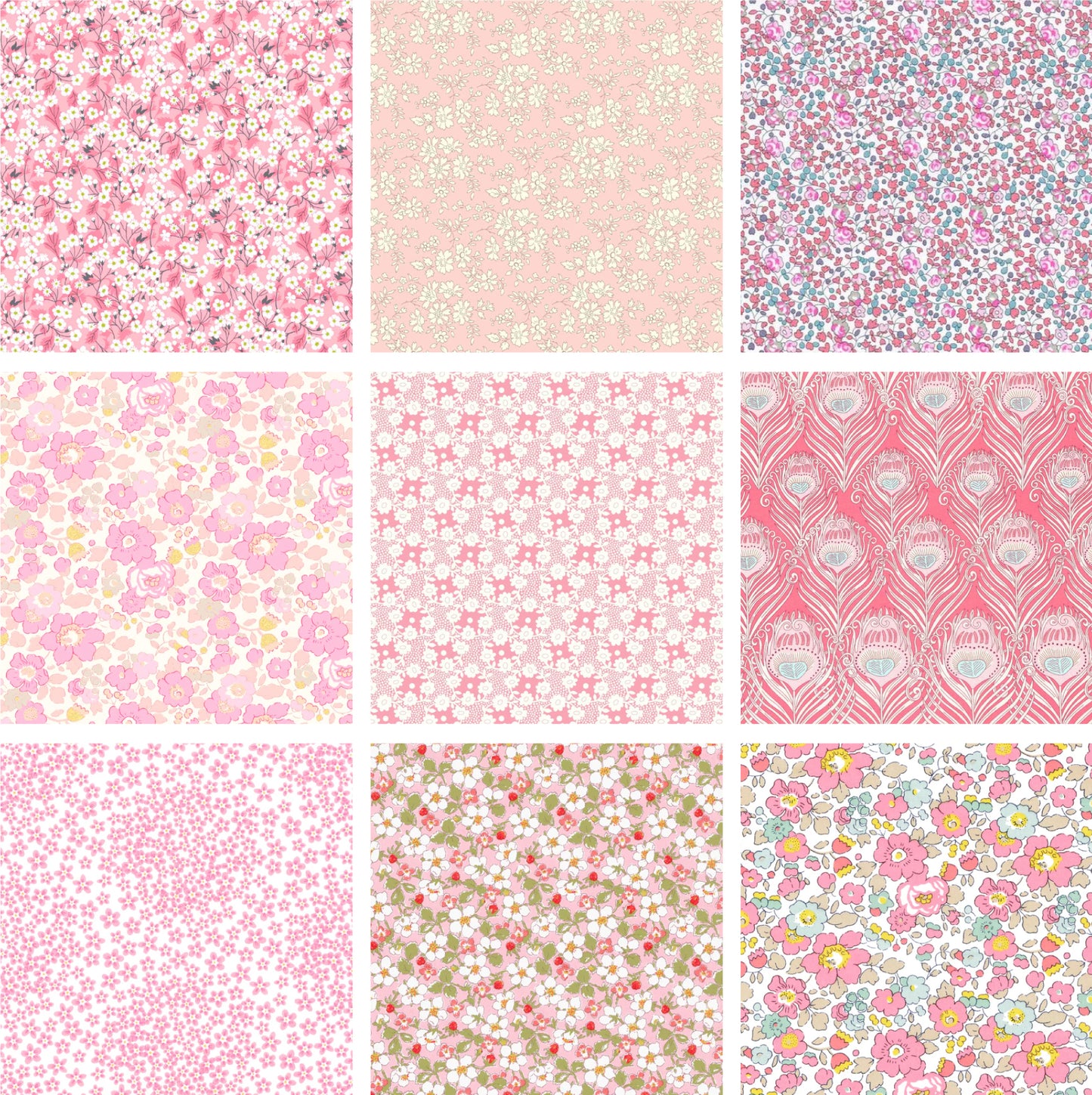 Pale Pink Charm Squares