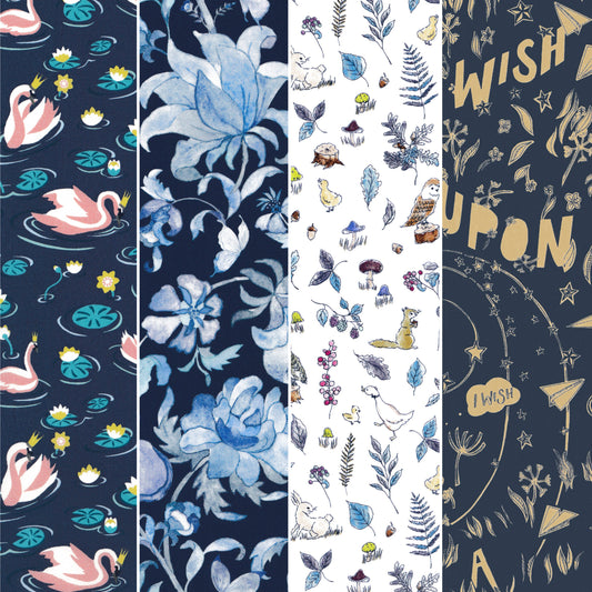 Paradise Lands Blue FQ Bundle