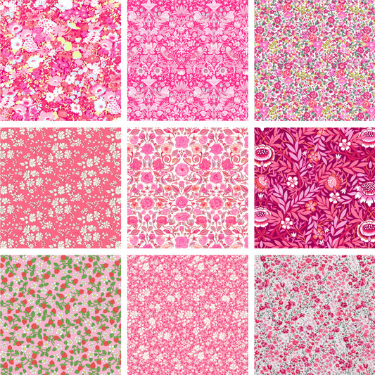 Pink Charm Squares