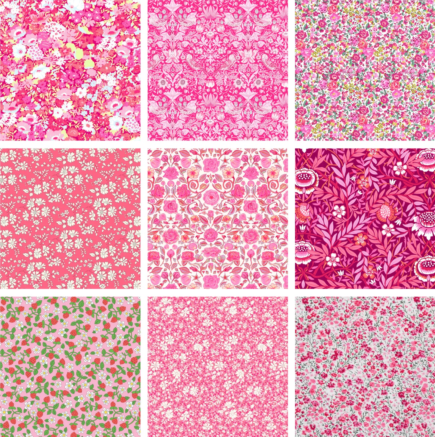 Pink Charm Squares