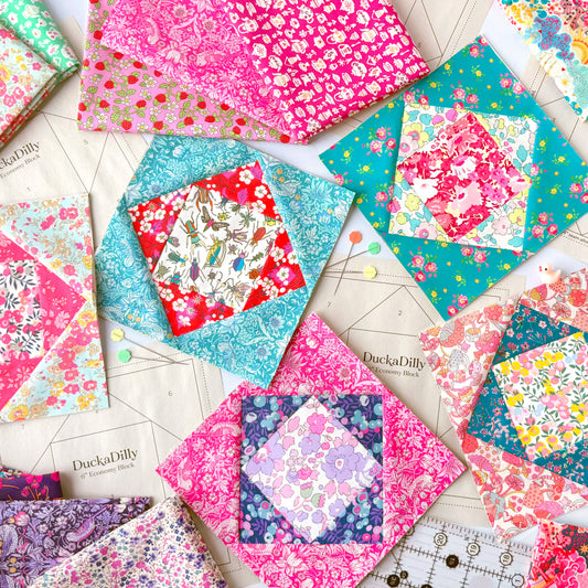 Economy Block Quilt Kit - Ice Cream Social
