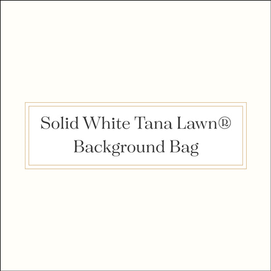 Solid White Tana Lawn® Background Bag
