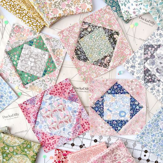Economy Block Party Quilt Kit - Hopscotch