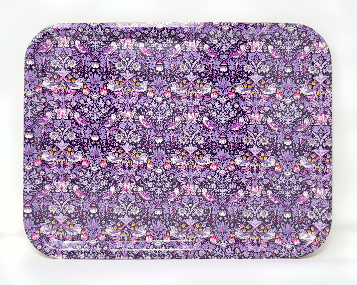 Birch Tray - Strawberry Thief Amethyst