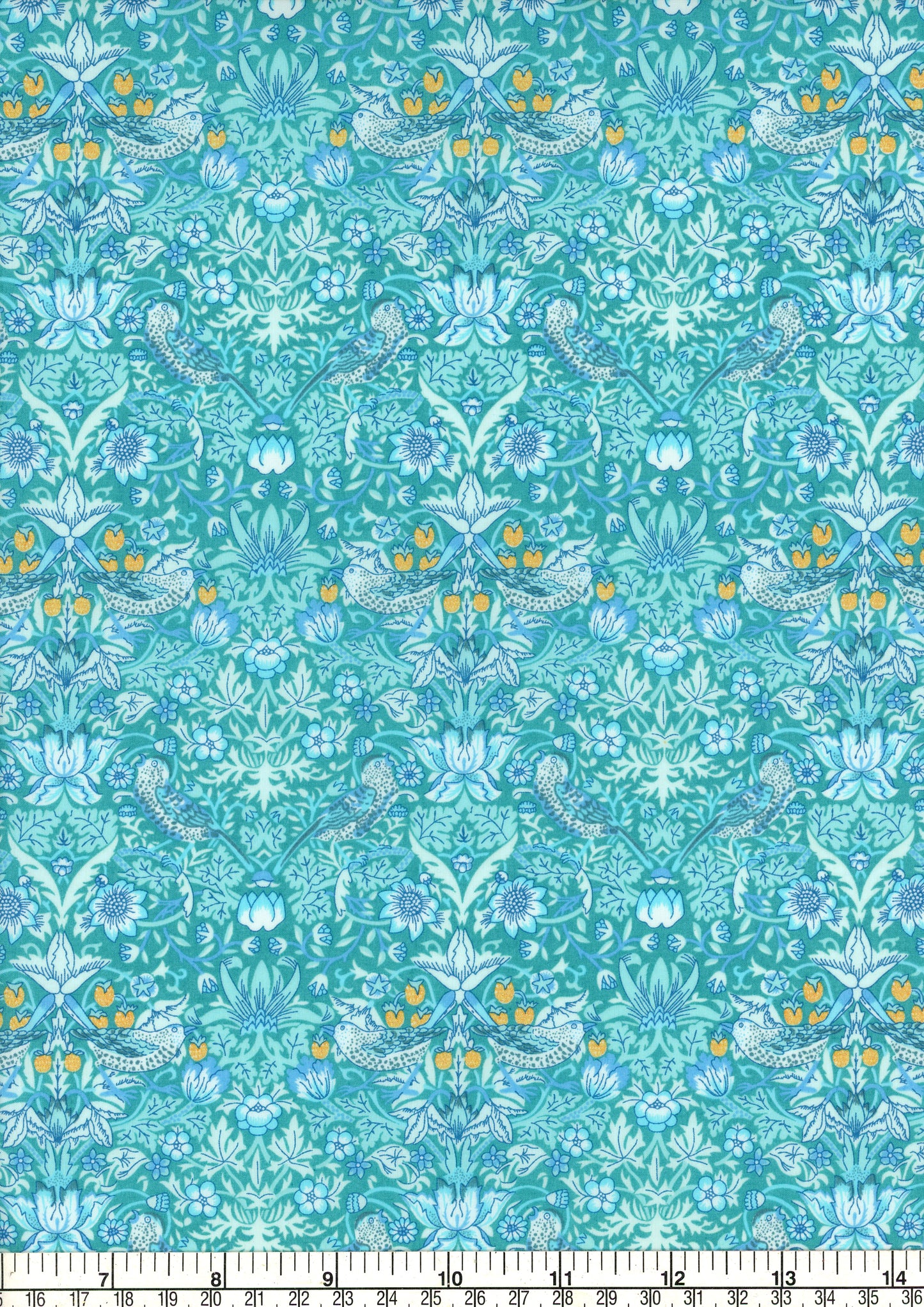 Strawberry Thief Metallic Turquoise 2026