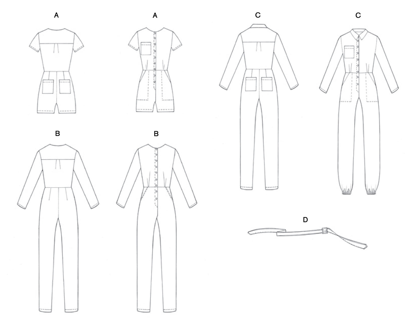 Zadie Boiler Suit Pattern