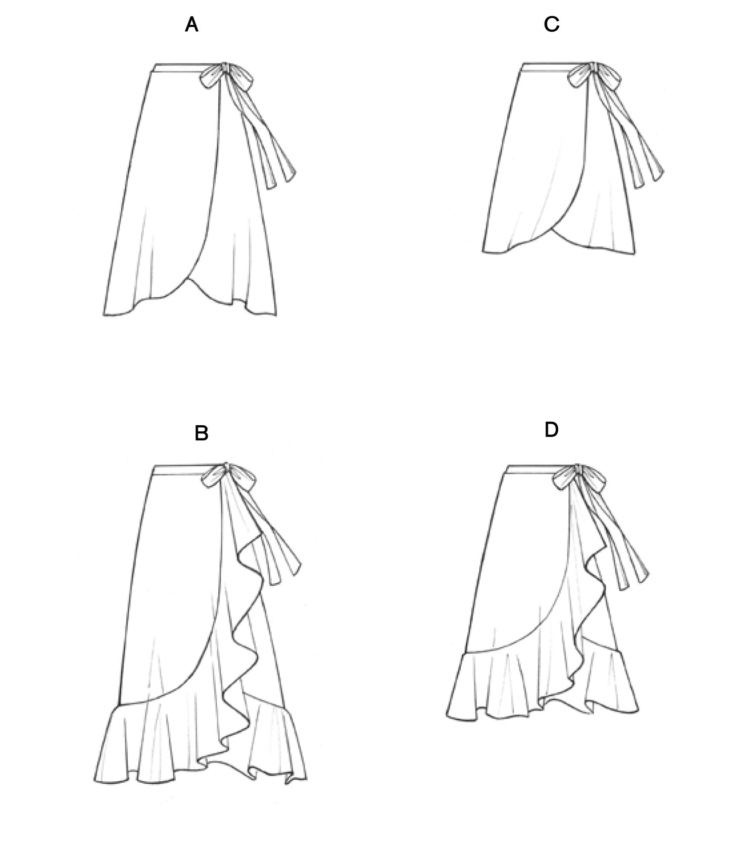 Zina Wrap Skirt Pattern