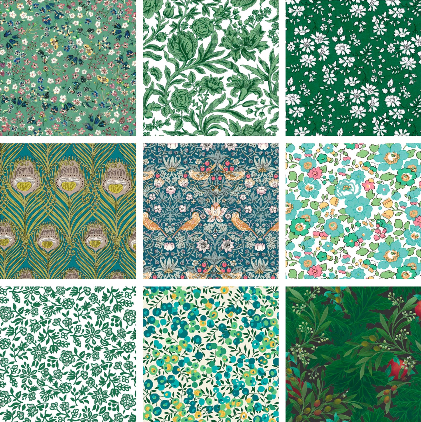 Green Charm Squares