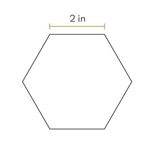 2" Hexagon Templates EPP