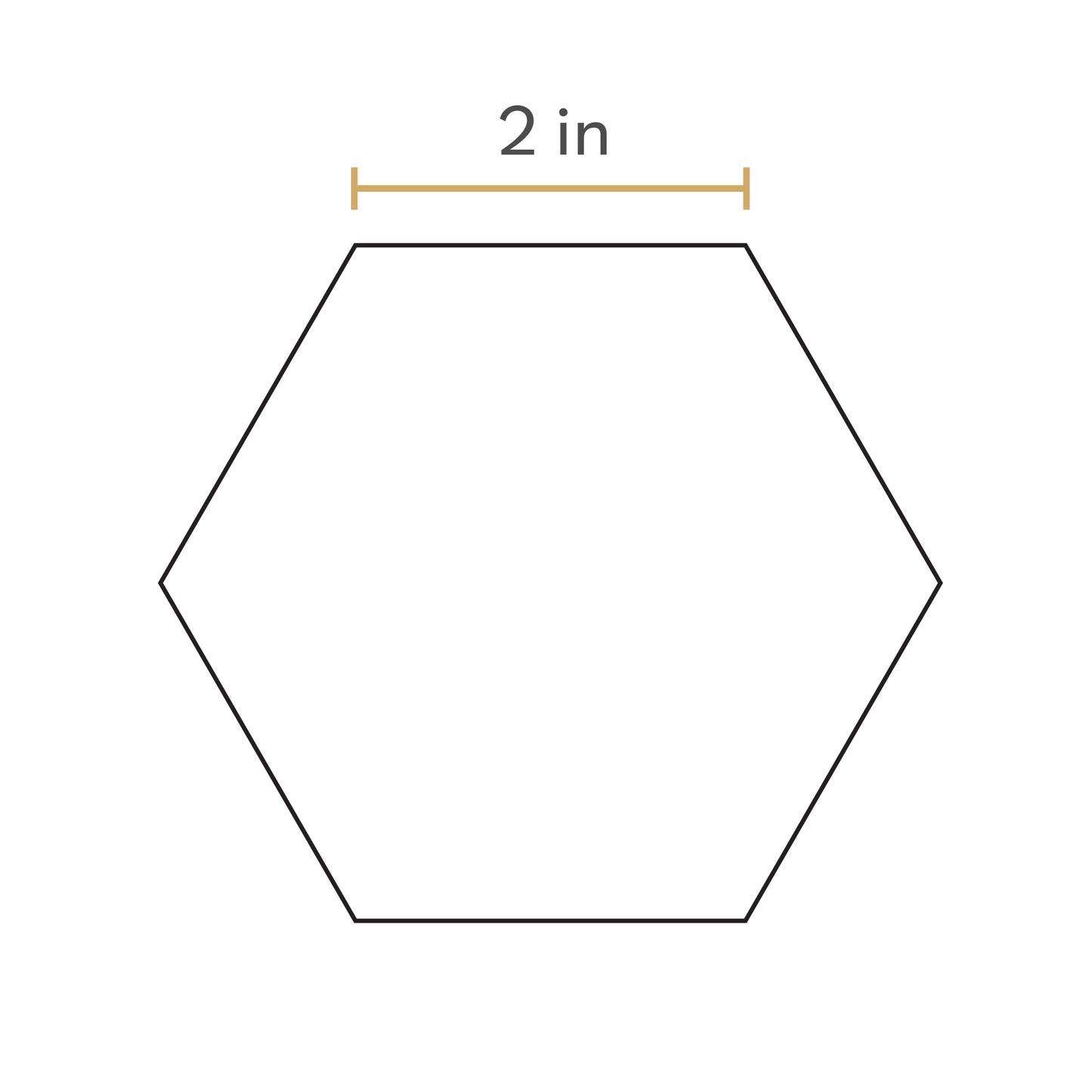 2" Hexagon Templates EPP