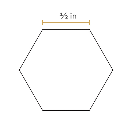.5" Hexagon Templates EPP